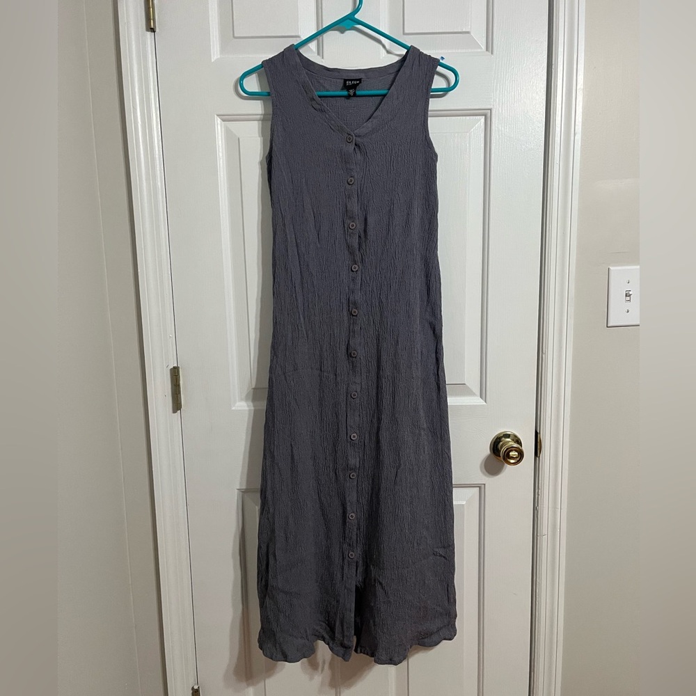 Eileen Fisher Button Front Dress - Medium
